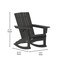 Flash Furniture Black Adirondack Rocking Chairs with Cupholder, 2PK 2-LE-HMP-1045-31-BK-GG - alternate 5